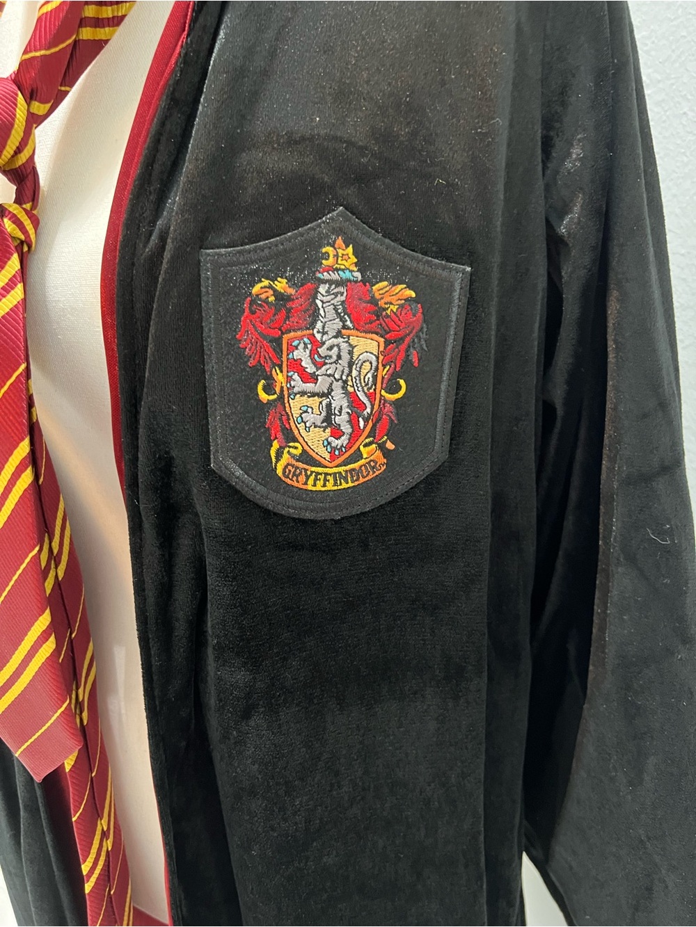 Harry Potter Gryffindor Robe + Tie Costume Set